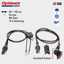 Einbausteckdose mit DIN Stecker (Nr.8)