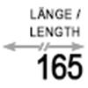Länge 165mm