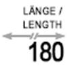 Länge 180mm